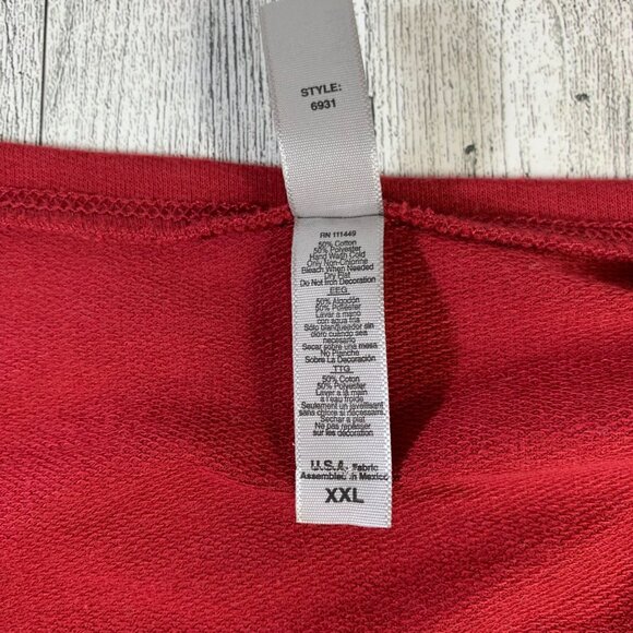 V is for Vodka Shirt Sz XXL Single Lady Valentines Day Long Sleeve Maroon Funny - Picture 10 of 12